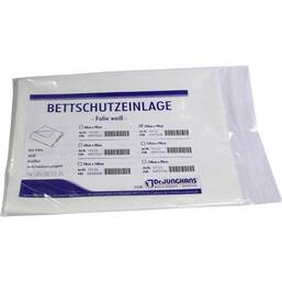 Abbildung: Bettschutzeinlage 100x90cm Folie weiß 1 St PZN 04097278