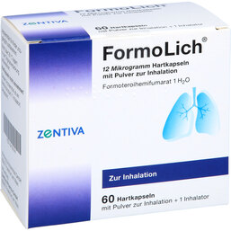Abbildung: Formolich 12 µg Hartkapseln Inhalationskapseln 60 St, Hartkapseln mit Pulver zur Inhalation PZN 04100141
