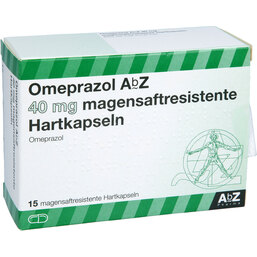 Abbildung: Omeprazol AbZ 40 mg magensaftresistente Kapseln 15 St, Kapseln magensaftresistent PZN 04102335