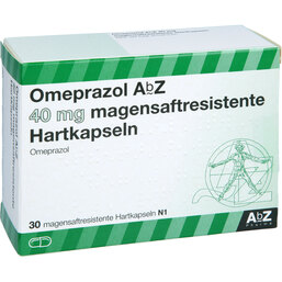 Abbildung: Omeprazol AbZ 40 mg magensaftresistente Kapseln 30 St, Kapseln magensaftresistent PZN 04102341