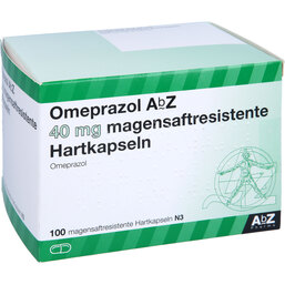 Abbildung: Omeprazol AbZ 40 mg magensaftresistente Kapseln 100 St, Kapseln magensaftresistent PZN 04102364