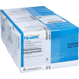 Abbildung: Foradil P + 3 Inhalatoren Inhalationskapseln 180 St, Hartkapseln mit Pulver zur Inhalation PZN 04102967