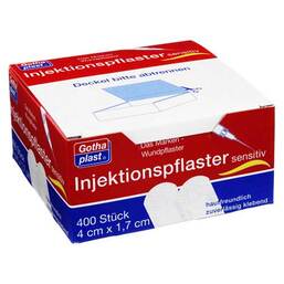 Abbildung: Gothaplast Injektionspflaster sensitiv 1,7x4 cm 400 St, Pflaster PZN 04114025 