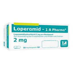 Abbildung: Loperamid 1A Pharma Hartkapseln 50 St, Hartkapseln PZN 04114350