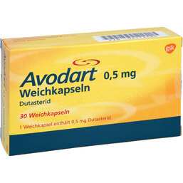 Abbildung: Avodart 0,5 mg Weichkapseln 30 St, Weichkapseln PZN 04114686