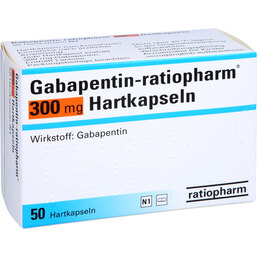 Abbildung: Gabapentin ratiopharm 300 mg Hartkapseln 50 St, Hartkapseln PZN 04120008