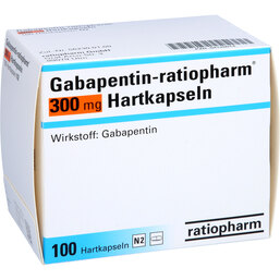 Abbildung: Gabapentin ratiopharm 300 mg Hartkapseln 100 St, Hartkapseln PZN 04120014