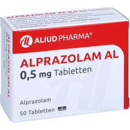 Abbildung: Alprazolam AL 0,5 mg Tabletten 50 St, Tabletten PZN 04127772