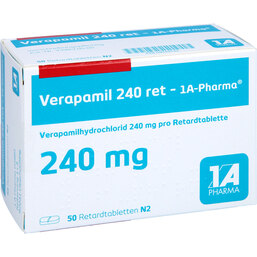 Abbildung: Verapamil 240 retard 1A Phar 50 St, Retard-Tabletten PZN 04129535
