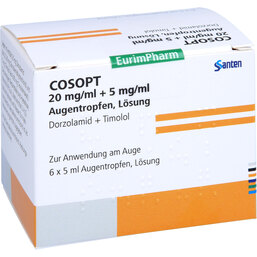 Abbildung: Cosopt Augentropfen 6X5 ml, Augentropfen PZN 04131213