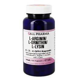 Abbildung: L-Arginin / L-Ornithin / L-Lysin 4:3:4 GPH Kapseln Kapseln, 60 St PZN 04131880