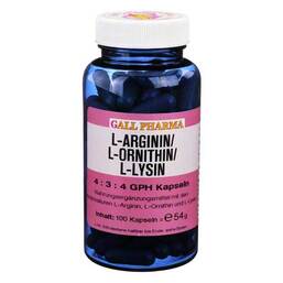 Abbildung: L-Arginin / L-Ornithin / L-Lysin 4:3:4 GPH Kapseln Kapseln, 100 St PZN 04131897