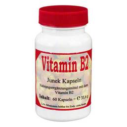 Abbildung: Vitamin B2 3,6 mg Junek Kapseln Kapseln, 60 St PZN 04132106