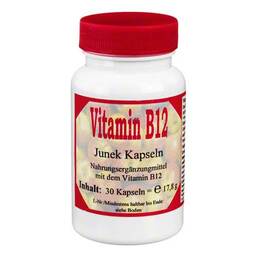 Abbildung: Vitamin B12 9,0 µg Junek Kapseln 30 St, Kapseln PZN 04132135