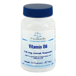 Abbildung: Vitamin B6 3,6 mg Junek Kapseln Kapseln, 60 St PZN 04132164