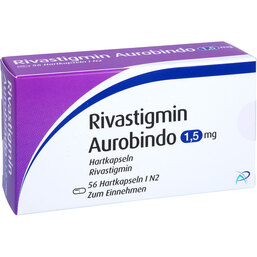 Abbildung: Rivastigmin Aurobindo 1,5 mg Hartkapseln 56 St, Hartkapseln PZN 04133488