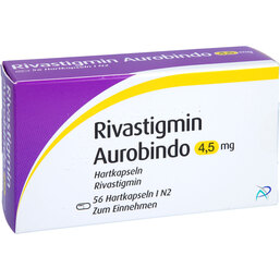 Abbildung: Rivastigmin Aurobindo 4,5mg Hartkapseln 56 St, Hartkapseln PZN 04134418