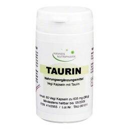 Abbildung: Taurin Vegi Kapseln 60 St, Kapseln PZN 04142955