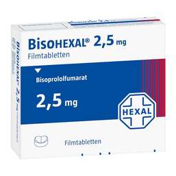 Abbildung: Bisohexal 2,5 mg Filmtabletten 100 St, Filmtabletten PZN 04152586