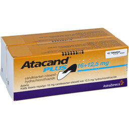 Abbildung: Atacand plus 16 / 12,5 mg Tabletten 98 St, Tabletten PZN 04152876
