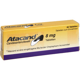 Abbildung: Atacand 8 mg Tabletten 56 St, Tabletten PZN 04162745