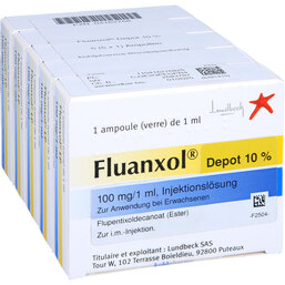 Abbildung: Fluanxol Depot 10% Ampullen 5X1 ml, Injektionslösung PZN 04162768