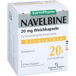 Abbildung: Navelbine 20 mg Weichkapseln 4 St, Weichkapseln PZN 04163437