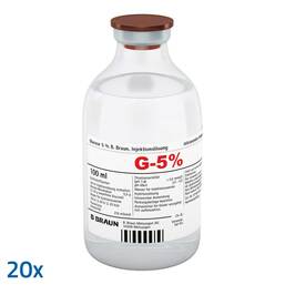 Abbildung: Glucose 5% B.Braun Injektionslösung 20X100 ml, Injektionslösung PZN 04164419