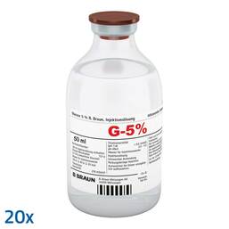 Abbildung: Glucose 5% B.Braun Injektionslösung 20X50 ml, Injektionslösung PZN 04164425