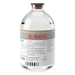 Abbildung: Glucose 50% B.Braun Injektionsflaschen 20X100 ml, Infusionslösungskonzentrat PZN 04164543