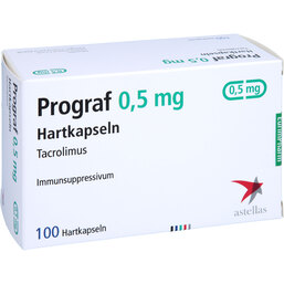 Abbildung: Prograf 0,5 mg Hartkapseln 100 St, Hartkapseln PZN 04165258
