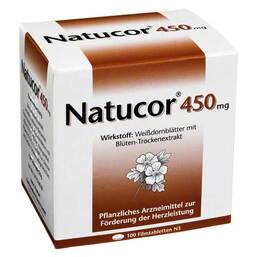 Abbildung: Natucor 450 mg Filmtabletten Filmtabletten, 100 St PZN 04165287