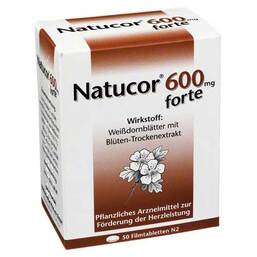 Abbildung: Natucor 600 mg forte Filmtabletten Filmtabletten, 50 St PZN 04165293