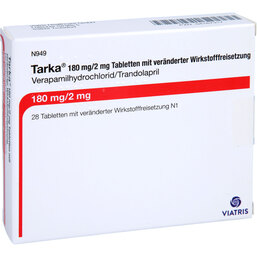 Abbildung: Tarka 180 mg / 2 mg Tabletten mit veränderter Wirkstofffreisetzung 28 St, Tablette mit veränderter Wirkstofffreisetzung PZN 04167317