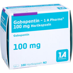 Abbildung: Gabapentin 1A Pharma 100 mg Hartkapseln 100 St, Hartkapseln PZN 04170644