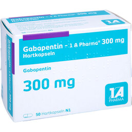 Abbildung: Gabapentin 1A Pharma 300 mg Hartkapseln 50 St, Hartkapseln PZN 04170650