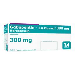 Abbildung: Gabapentin 1A Pharma 300 mg Hartkapseln 200 St, Hartkapseln PZN 04170673