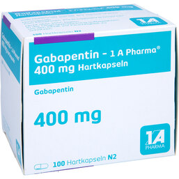 Abbildung: Gabapentin 1A Pharma 400 mg Hartkapseln 100 St, Hartkapseln PZN 04170704