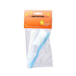Abbildung: Bürste Baby Kunststoff + Nylon Kamm blau 1 St PZN 04171017