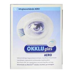 Abbildung: Okkluglas Aero Uhrglasverban 5 St, Verband PZN 04173619