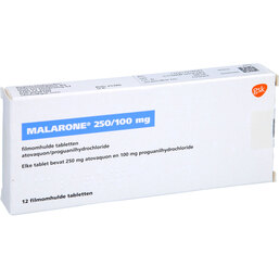 Abbildung: Malarone Filmtabletten 12 St, Filmtabletten PZN 04179160