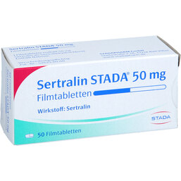 Abbildung: Sertralin STADA 50 mg Filmtabletten 50 St, Filmtabletten PZN 04191698