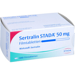 Abbildung: Sertralin STADA 50 mg Filmtabletten 100 St, Filmtabletten PZN 04191706