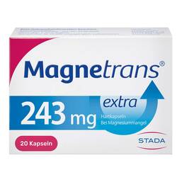 Abbildung: Magnetrans extra 243 mg Hartkapseln Hartkapseln, 20 St PZN 04192999