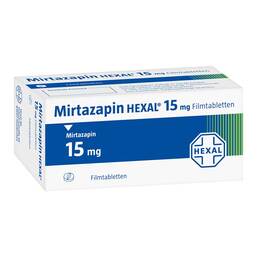 Abbildung: Mirtazapin Hexal 15 mg Filmtabletten 100 St, Filmtabletten PZN 04193065