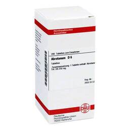 Abbildung: Abrotanum D 6 Tabletten Tabletten, 200 St PZN 04200109