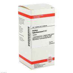 Abbildung: DHU Acidum hydrofluoricum D 12 Tabletten Tabletten, 200 St PZN 04200859