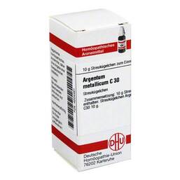 Abbildung: Argentum metallicum C 30 Globuli Globuli, 10 g PZN 04204461