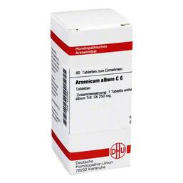 Abbildung: DHU Arsenicum album C 6 Tabletten 80 St, Tabletten PZN 04205621