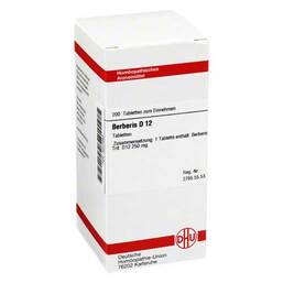 Abbildung: DHU Berberis D 12 Tabletten Tabletten, 200 St PZN 04207353